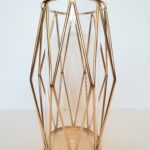 Gold Art Deco Candle Holder