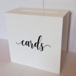 White Acrylic Card Box